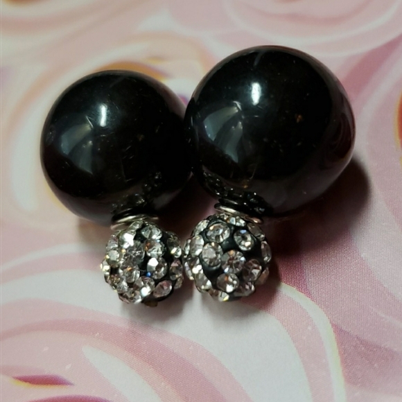 Boutique Jewelry - 🎀Classic Double Sided Earrings, black🎀